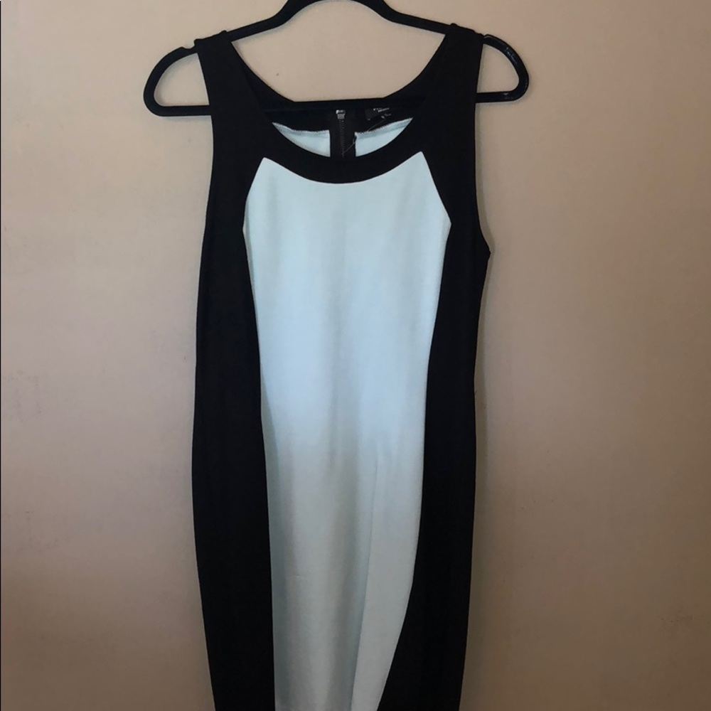 Black & blue midi dress - size M